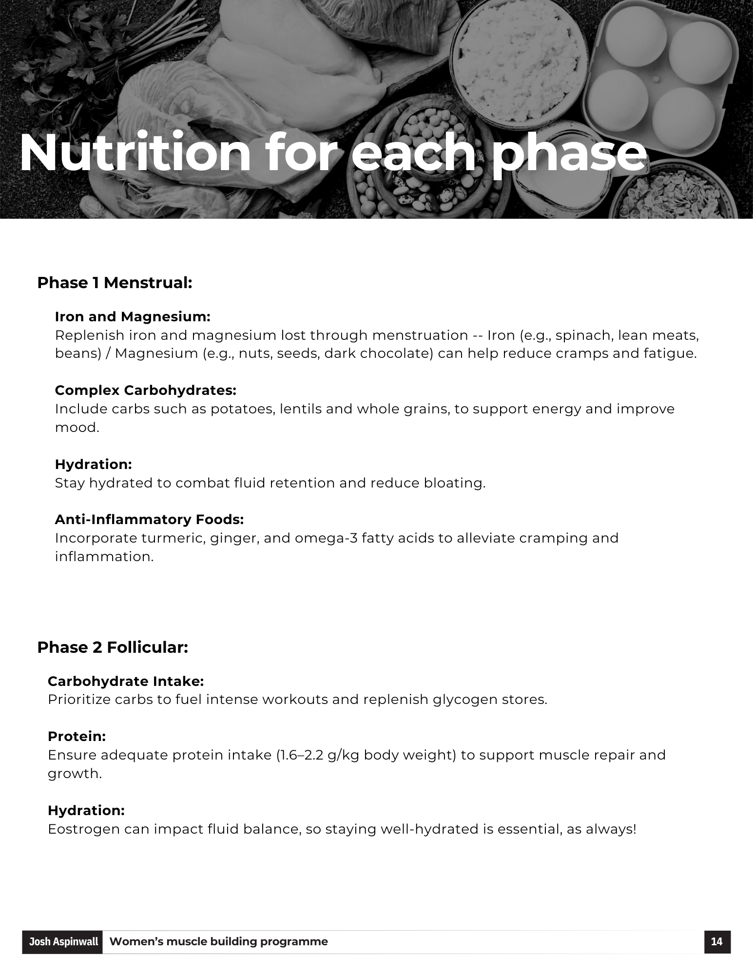 Women's Serious Muscle Building Programme